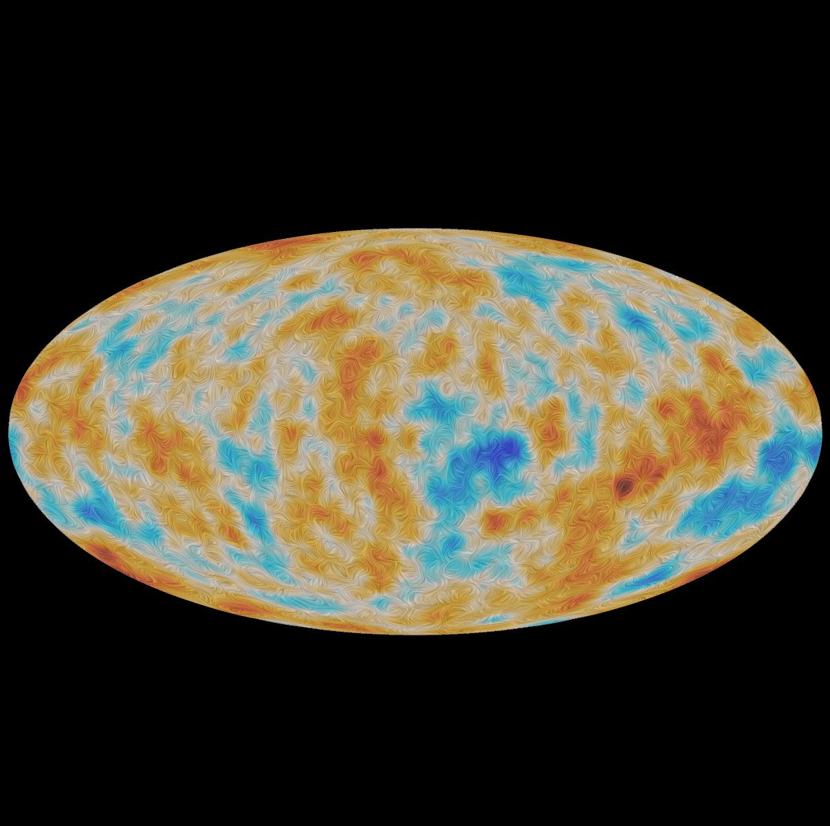 Polarisation of the Cosmic Microwave Background full sky and details medium