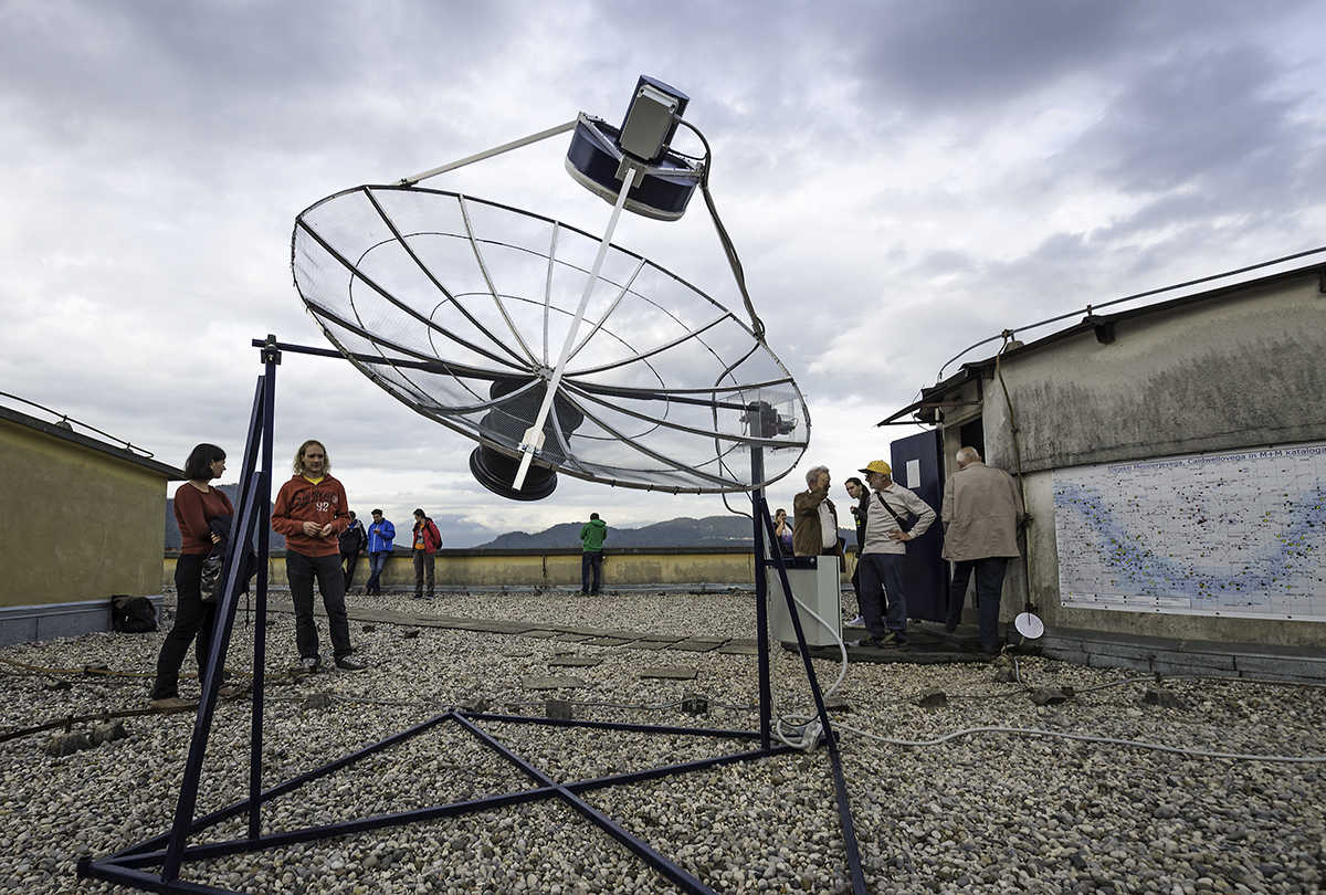 Radijski teleskop na Gimnaziji Šentvid